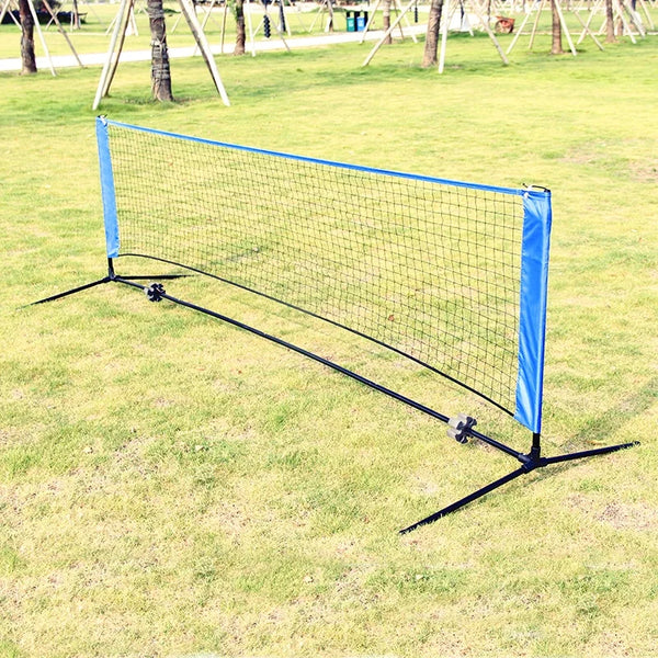 Net for Tennis, Soccer Tennis, Pickleball, Kids Volleyball-Portable Badminton Net Set Nylon Sports Net with Polespromote sales