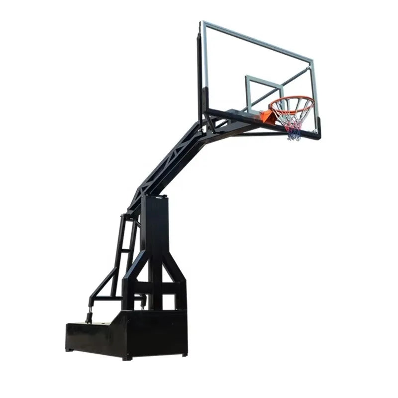 Glass Backboard Outdoor Basketball Hoop Post Indoor Portable Metal Stand Adults Hoop For Daily Training Hot Sell