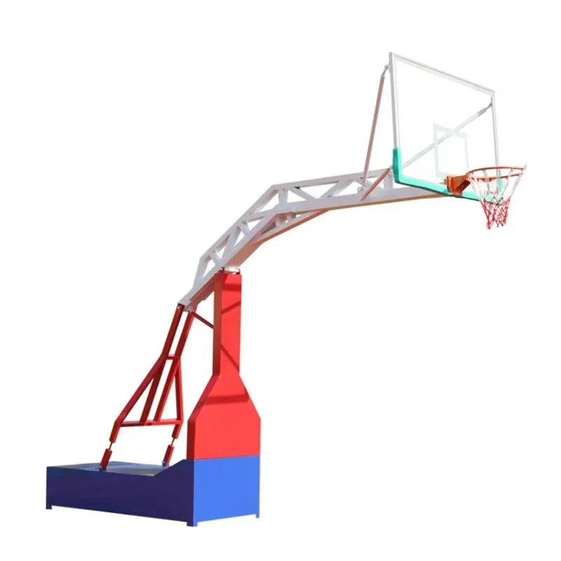 Glass Backboard Outdoor Basketball Hoop Post Indoor Portable Metal Stand Adults Hoop For Daily Training Hot Sell