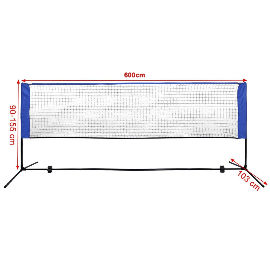 Net for Tennis, Soccer Tennis, Pickleball, Kids Volleyball-Portable Badminton Net Set Nylon Sports Net with Polespromote sales