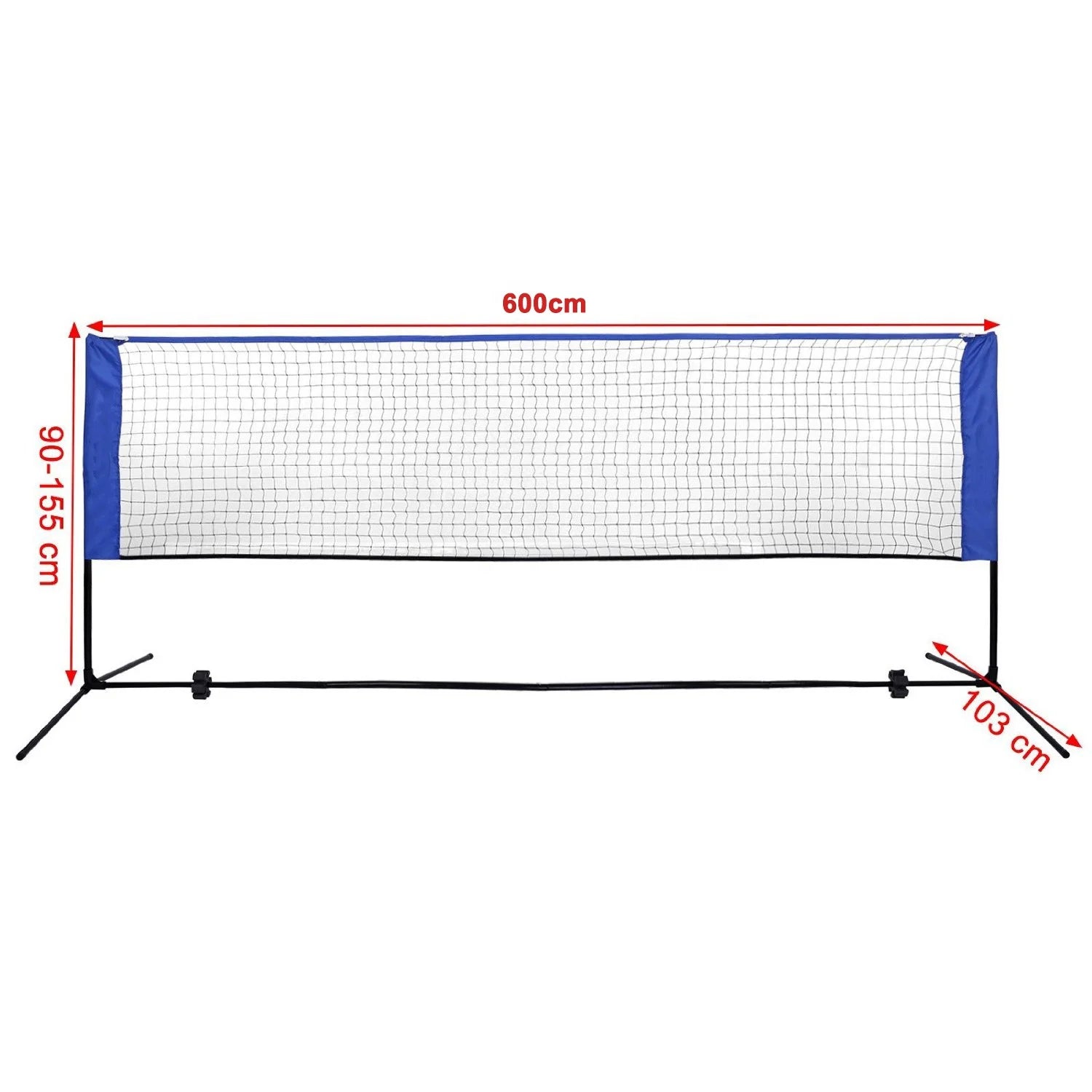 Net for Tennis, Soccer Tennis, Pickleball, Kids Volleyball-Portable Badminton Net Set Nylon Sports Net with Polespromote sales