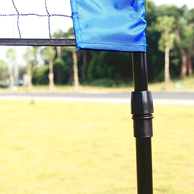 Net for Tennis, Soccer Tennis, Pickleball, Kids Volleyball-Portable Badminton Net Set Nylon Sports Net with Polespromote sales