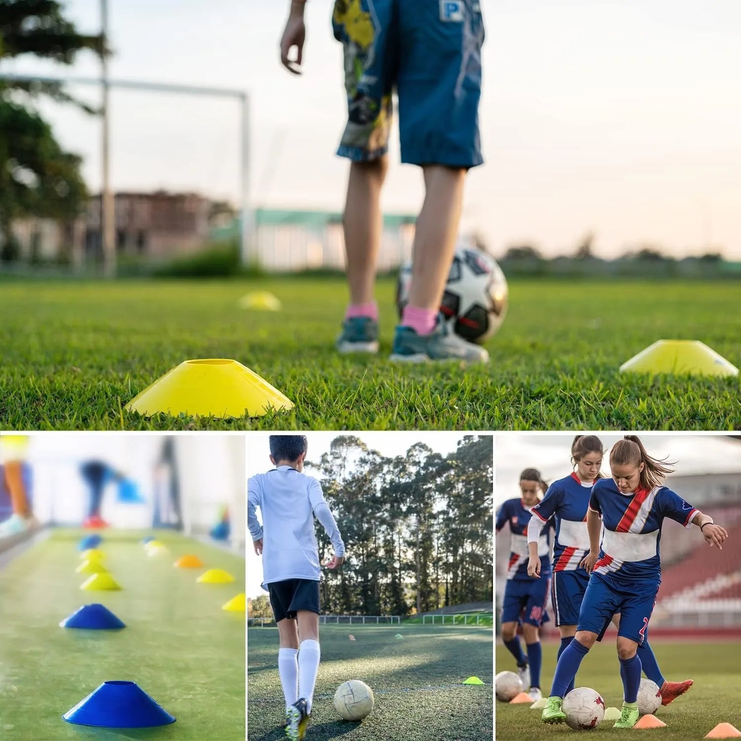 25 Pack football cone plate  football training plate agility practice  Soccer Cones field marking sports training equipment