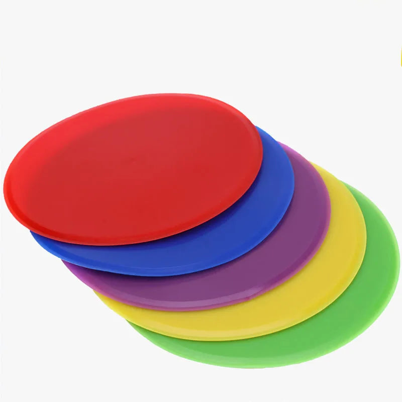 10pcs 12cm non-slip TPE agility marker discs, suitable for soccer, basketball, fitness, speed and agility training.