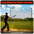 Baseball Softball Backstop NetsSports Net with 33ft Rope or Steel Hanging Kit Nylon Nets Also for Basketball Soccer Lacrosse Ho