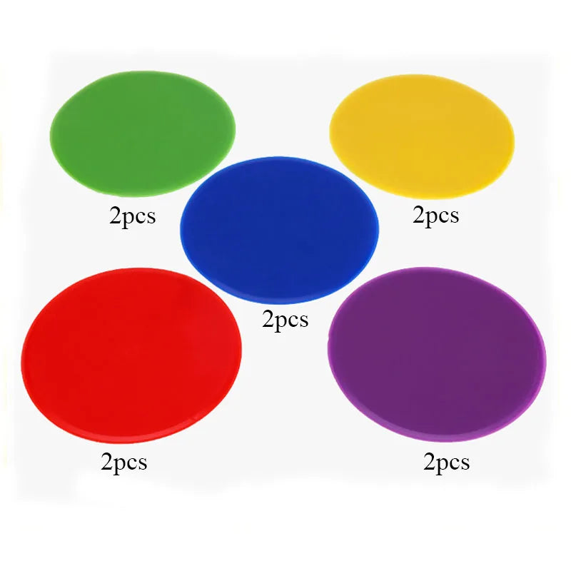 10pcs 12cm non-slip TPE agility marker discs, suitable for soccer, basketball, fitness, speed and agility training.