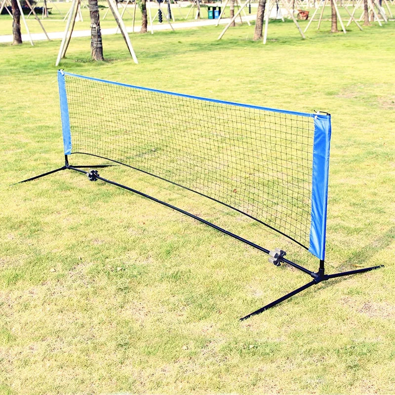Net for Tennis, Soccer Tennis, Pickleball, Kids Volleyball-Portable Badminton Net Set Nylon Sports Net with Polespromote sales