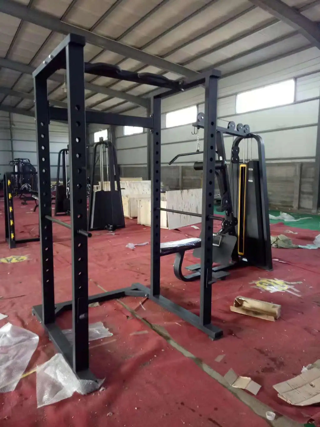 Commercial Use Power Cage Sports Gym Fitness Equipment Steel Bodybuilding Machine-Power Squat Rack CN