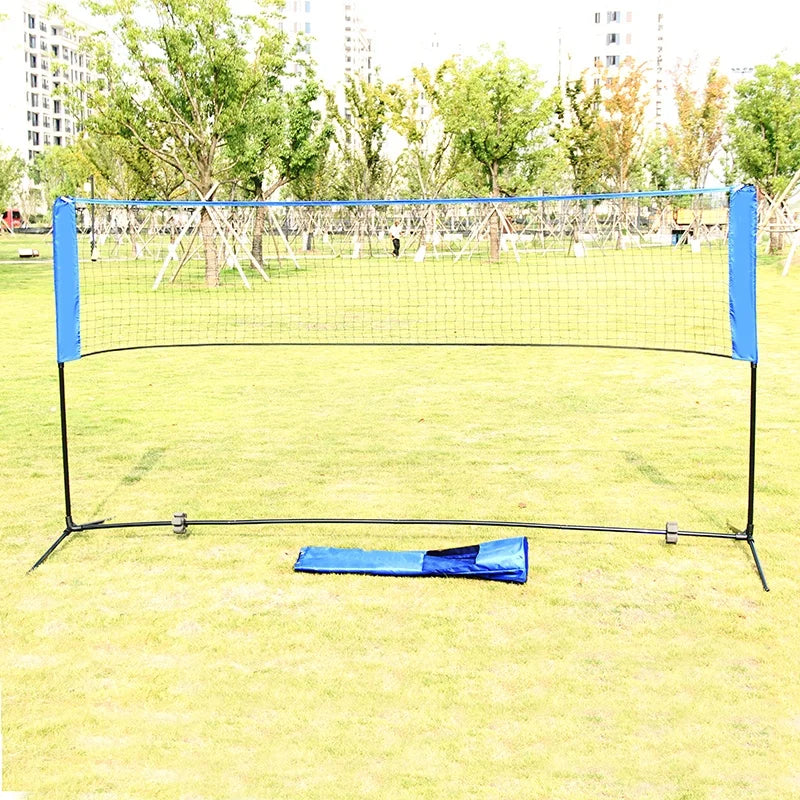 Net for Tennis, Soccer Tennis, Pickleball, Kids Volleyball-Portable Badminton Net Set Nylon Sports Net with Polespromote sales